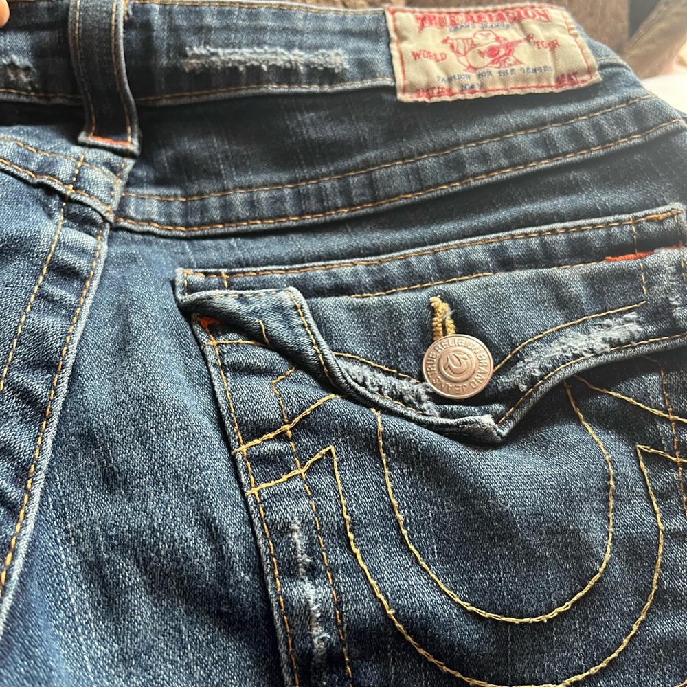 True religion dark wash bootcut jeans